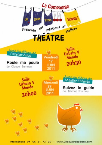 Affiches spectacles d'ateliers