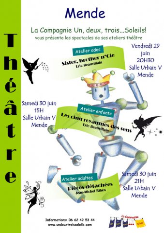 Affiches spectacles d'ateliers