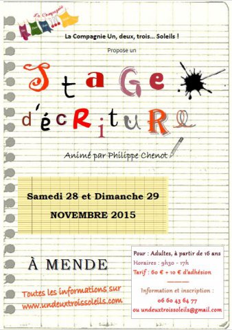 Affiches des stages et ateliers