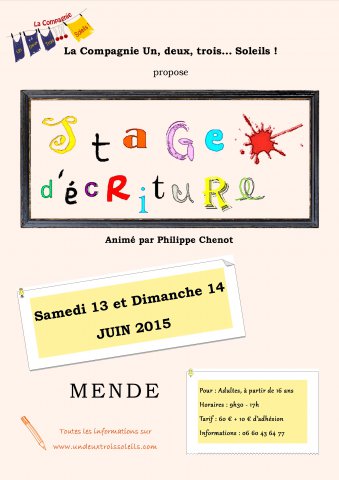 Affiches des stages et ateliers