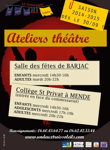 Affiches des stages et ateliers