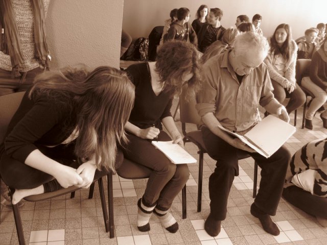 Atelier théâtre public Collège Marcel Pierrel avril 2016
