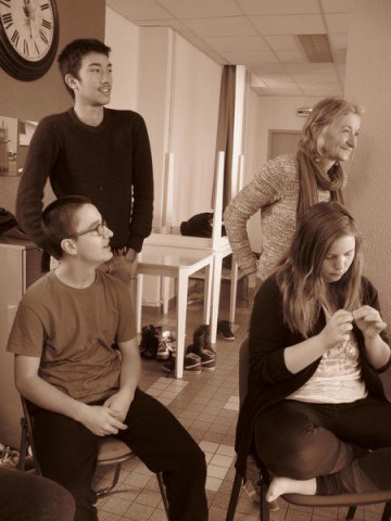 Atelier théâtre public Collège Marcel Pierrel avril 2016