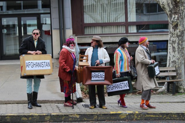 Clowns et RESF janvier 2018