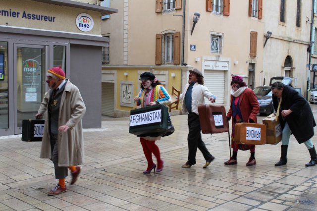 Clowns et RESF janvier 2018
