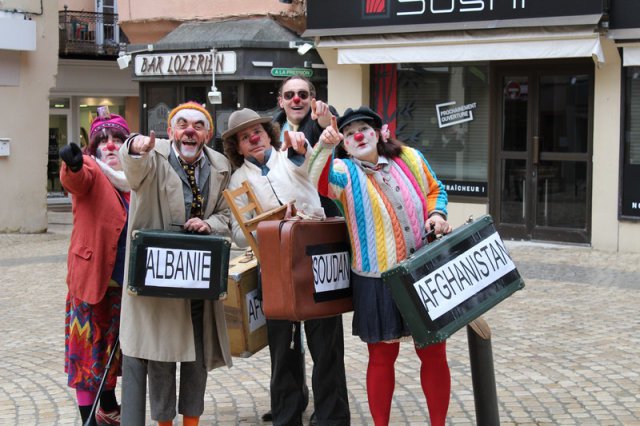 Clowns et RESF janvier 2018