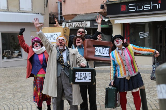 Clowns et RESF janvier 2018