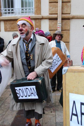 Clowns et RESF janvier 2018