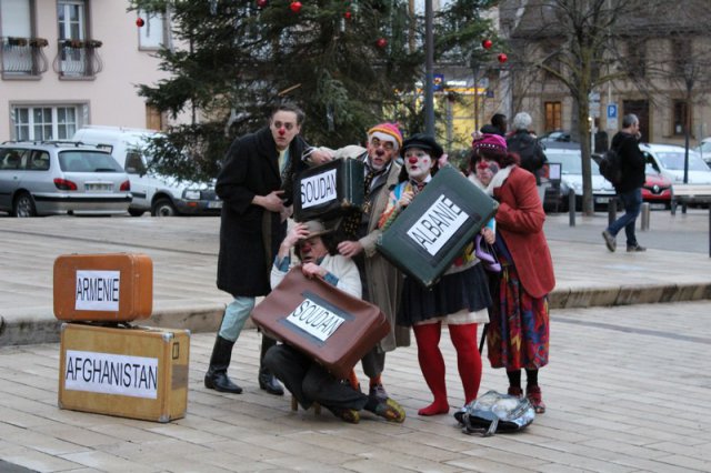 Clowns et RESF janvier 2018