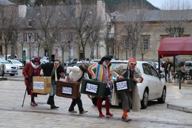Clowns et RESF janvier 2018