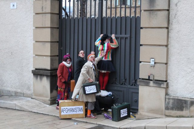 Clowns et RESF janvier 2018